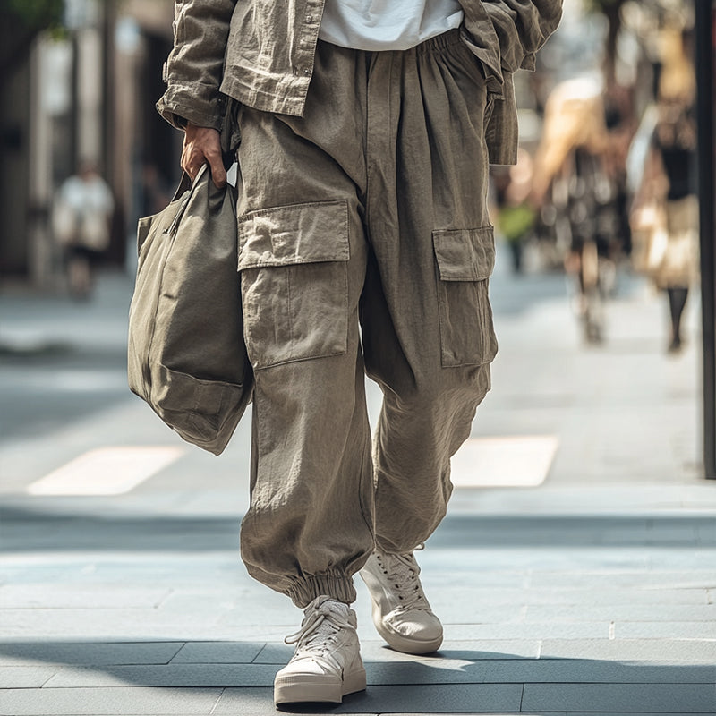 Jasper - Casual vintage cargo pants for men