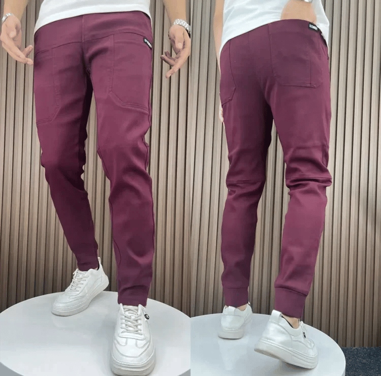 Men's High Stretch Multi-pocket Skinny Cargo Pants
