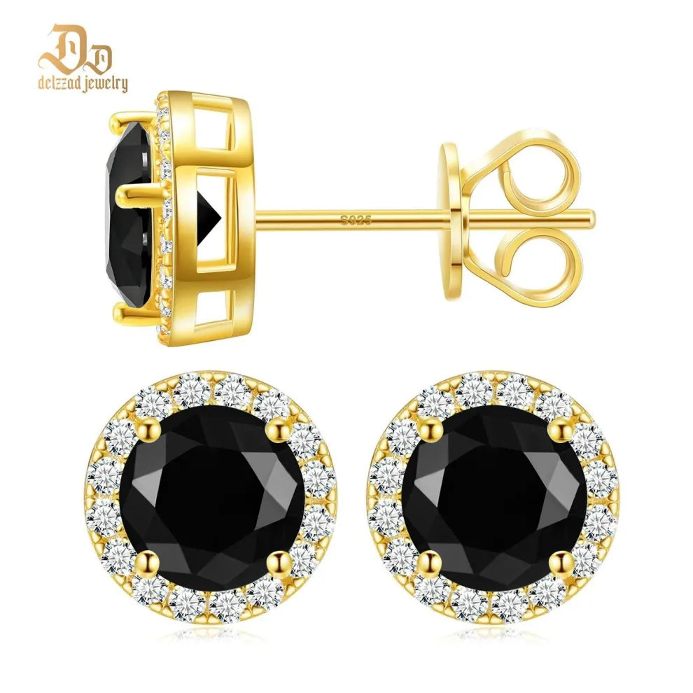S925 HALO SYNTHETIC MOISSANITE STUD EARRING FOR MEN WOMEN GIFT