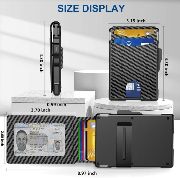 Men's Business Style Pu Leather Card Slot