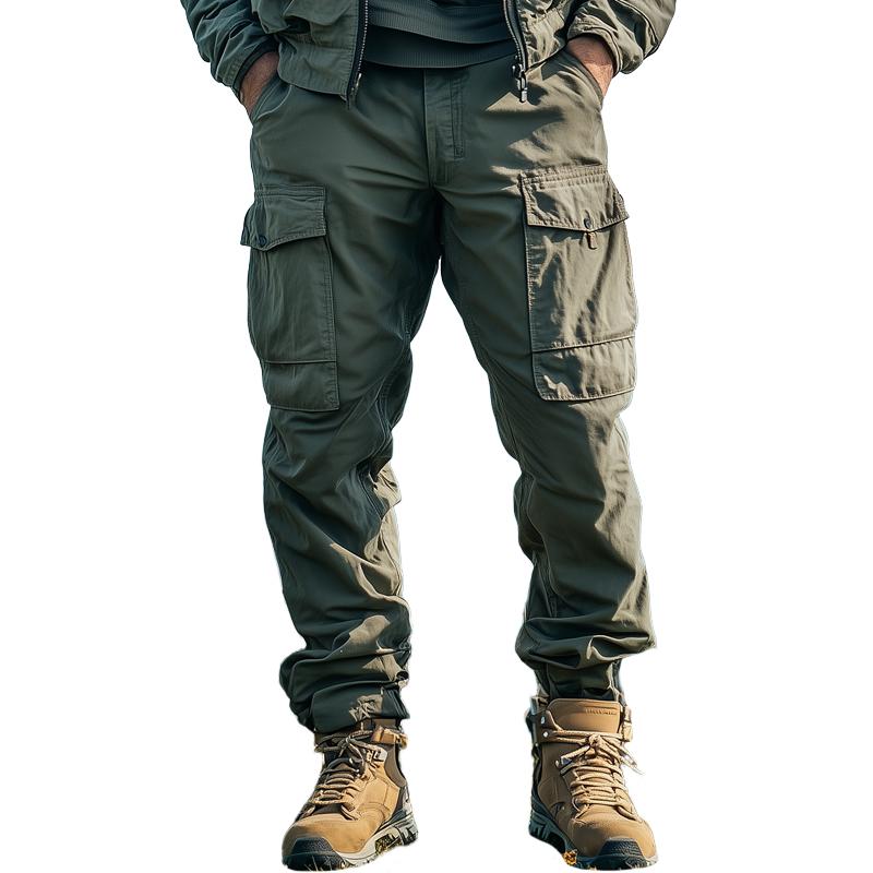 Koen - Solid color men's cargo pants