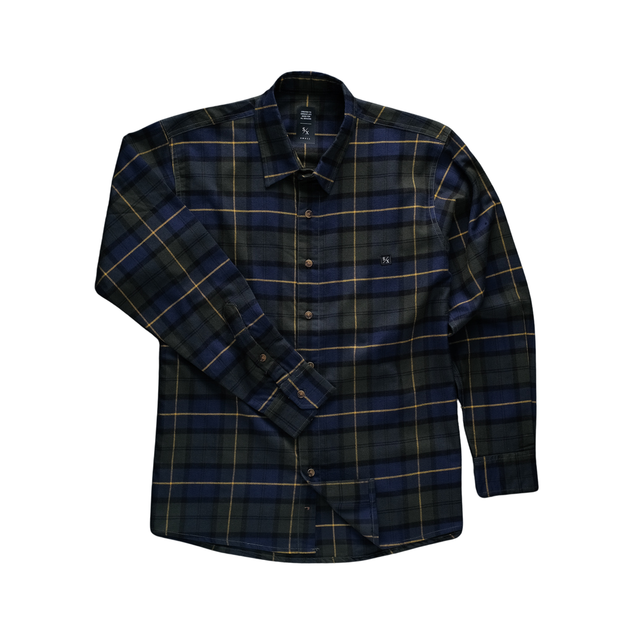TRISTAN - long flanel shirt