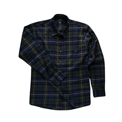 TRISTAN - long flanel shirt