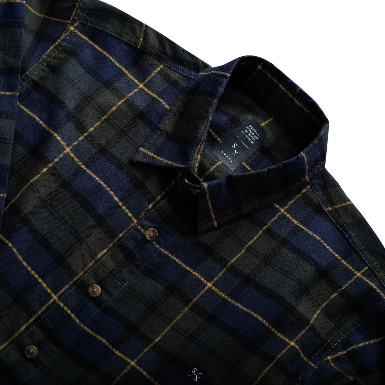 TRISTAN - long flanel shirt