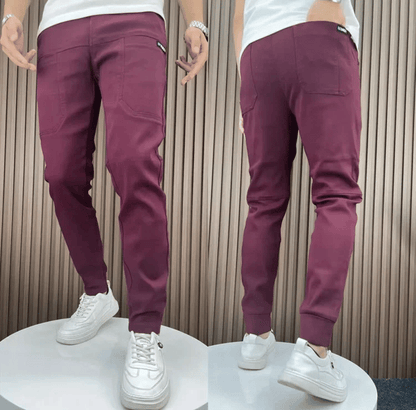 Men's High Stretch Multi-pocket Skinny Cargo Pants